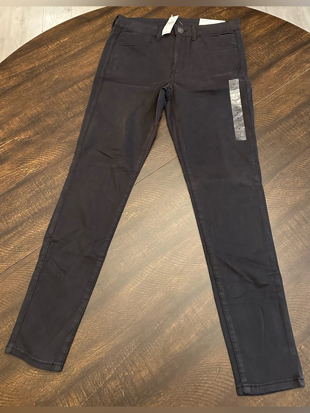 NWT American Eagle Super Stretch Black Jeggings-Size 8 (30x28)